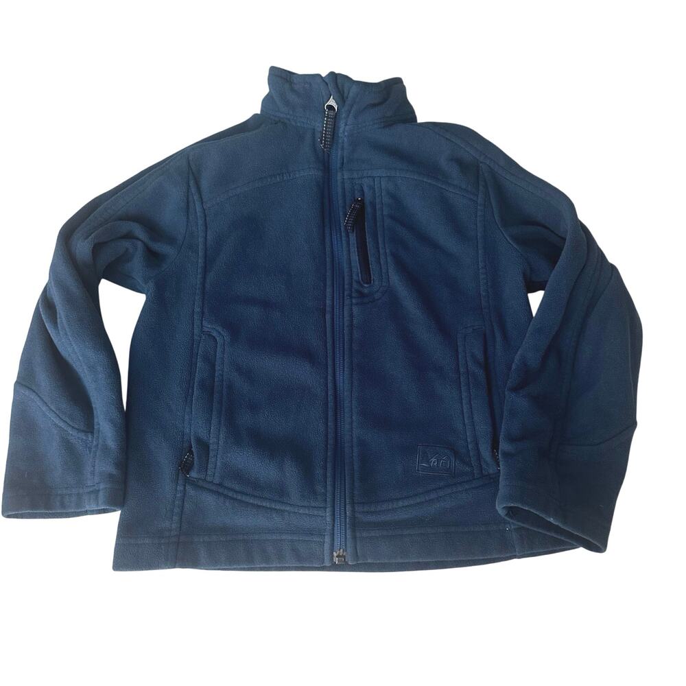 REI Co-op Blue Fleece Jacket - Boys Extra Small - Picture 2 of 6